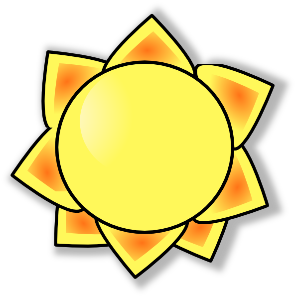594x596 Sunshine Clip Art