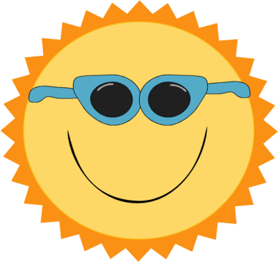 400x376 Sunshine Cute Sun With Sunglasses Clipart Free Images