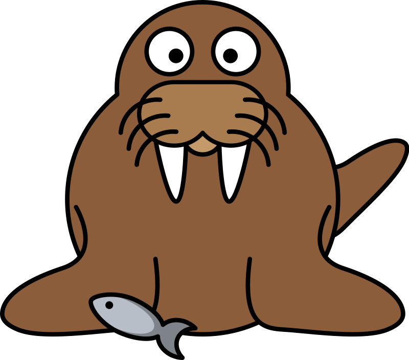 800x704 Walrus Clip Art