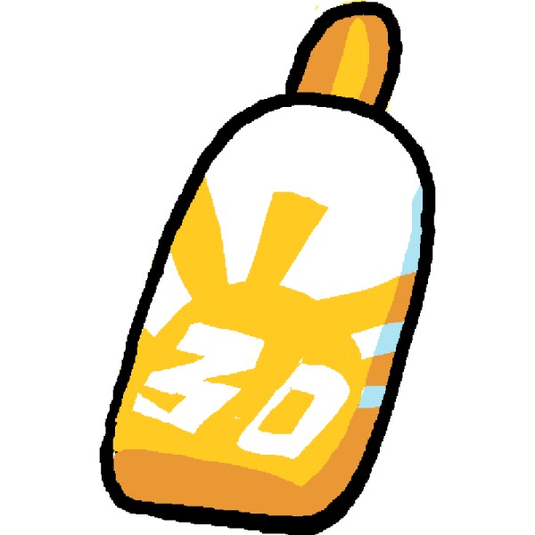 600x600 Cliparts Tanning Lotion 194973