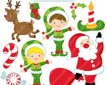 340x270 Sun Tan Santa Cute Digital Clipart Commercial Use Ok