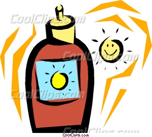 300x271 Suntan Lotion Vector Clip Art