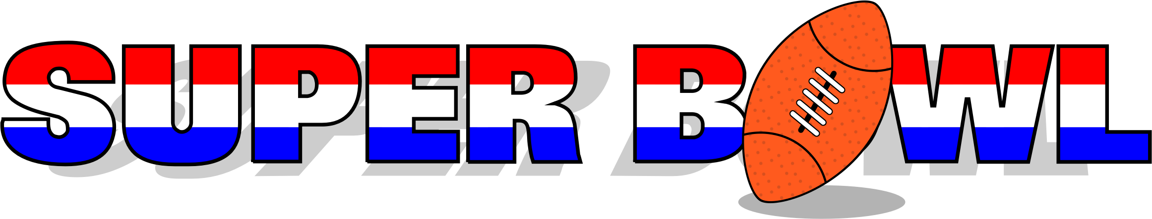 2323x443 Super Bowl Clip Art