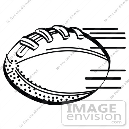 450x450 Clip Art Graphic Of A Leather American Football Speeding Through