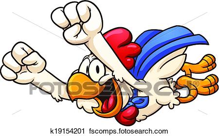450x280 Clipart Of Super Chicken K19154201