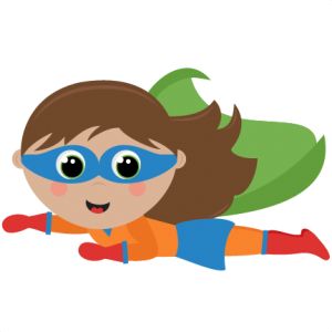 300x300 Super Girl Clipart Superhero Kid