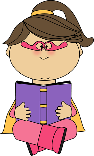 301x500 Supergirl Clipart Superhero Reading