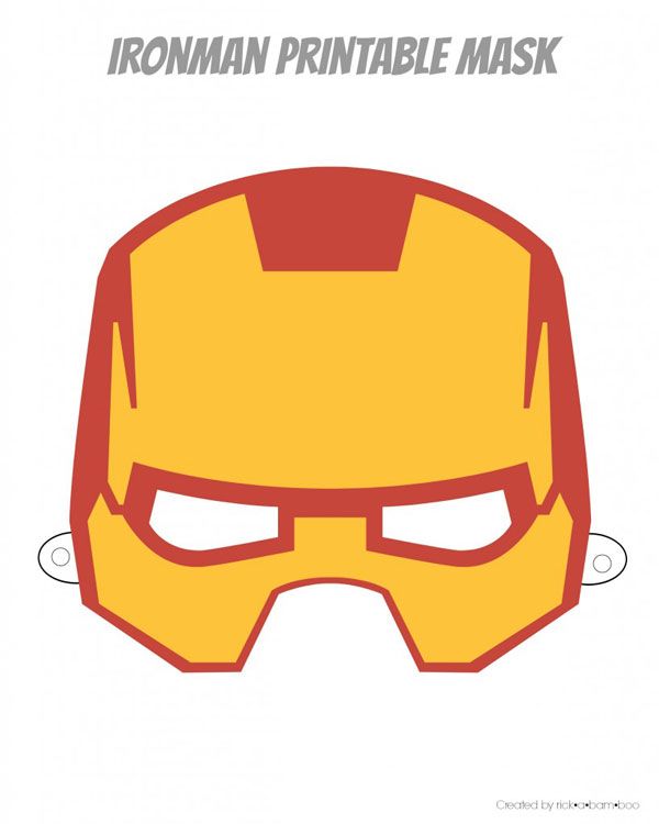 600x750 Free Superhero Printable Masks. Six Designs To Choose