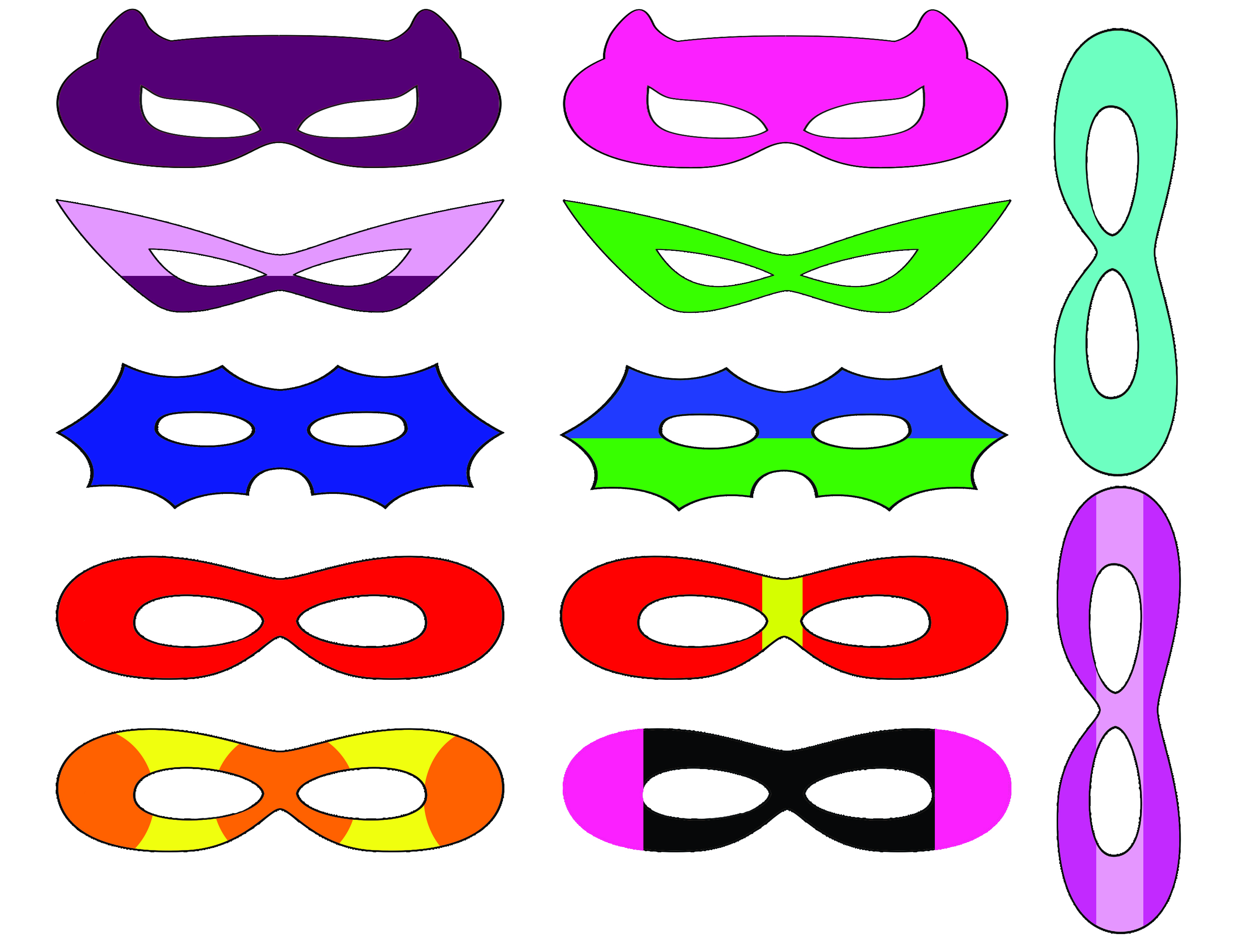 Super Hero Mask Template | Free download on ClipArtMag