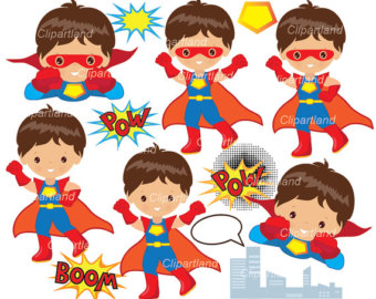 340x270 Superhero Clip Art Etsy