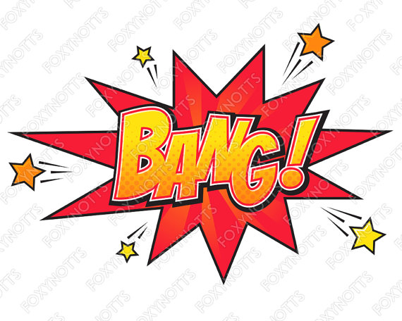 570x456 Superhero Comic Book Words Clip Art