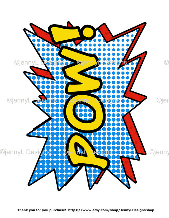 570x737 Superhero Comic Sound Effects Clipart Super Hero Words