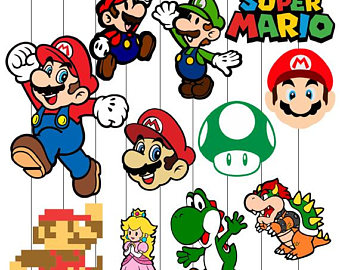 340x270 Mario Bros Clipart Etsy