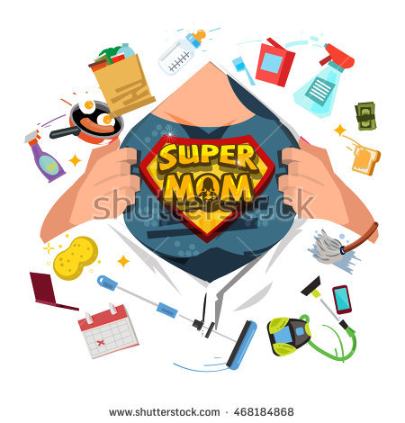 450x470 Mommy Clipart Super Mom