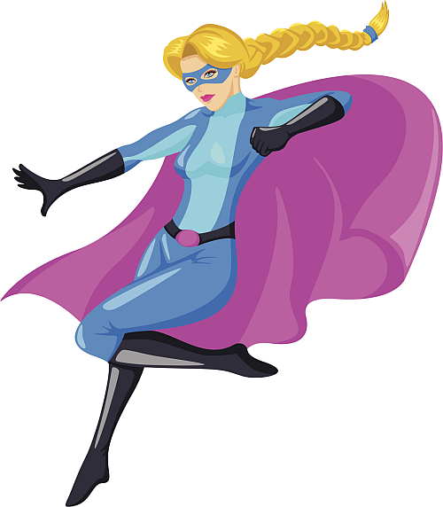 500x572 Superwoman Clip Art