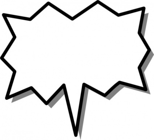 626x568 Superhero Speech Bubble Clipart