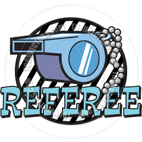 460x460 Cartoon Referee Whistle Vector Illustration By Clip Art Guy Toon