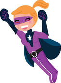 126x170 Supergirl Clip Art