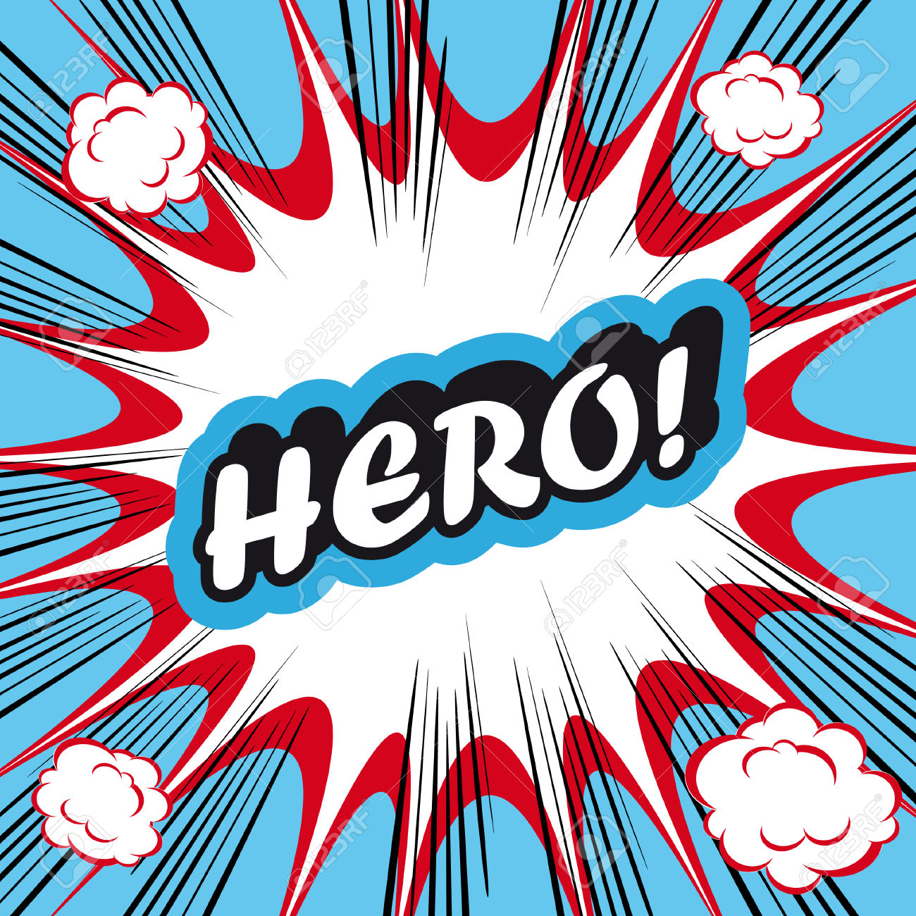 1300x1300 Pop Art Clipart Hero