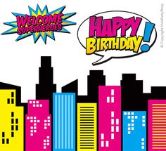 236x215 Super Girl Comic Book Backdrop Super Hero Party By Fabdrops