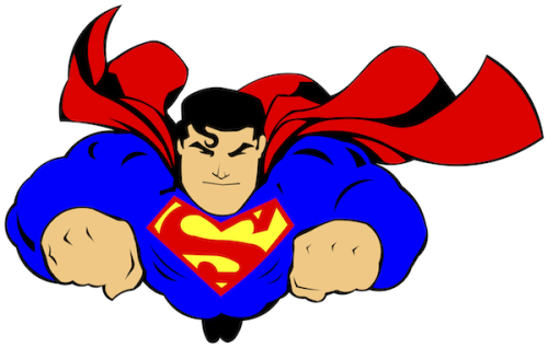 500x318 Superman Clipart Superman City Background