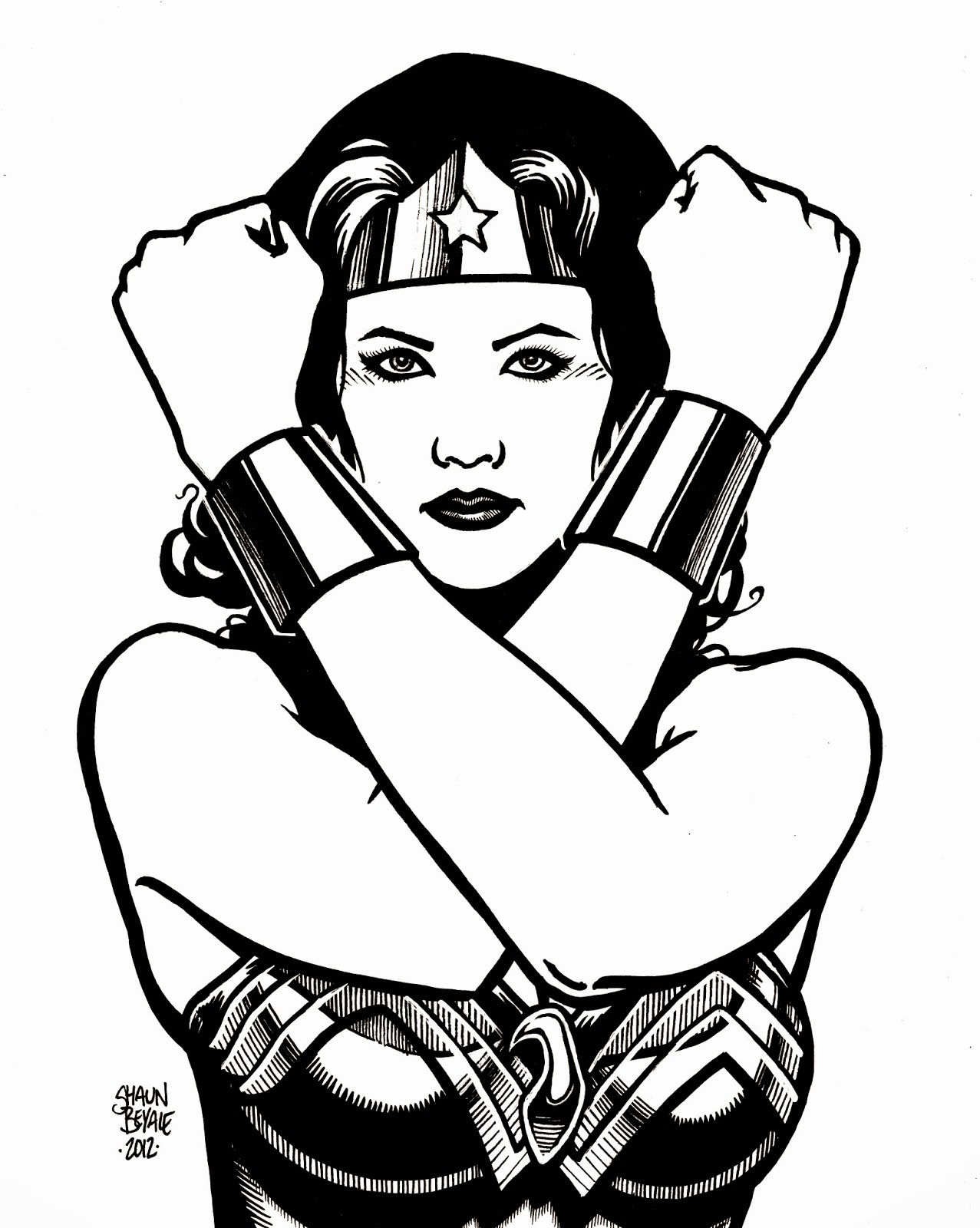 Superhero Black And White Clipart | Free Download On ClipArtMag