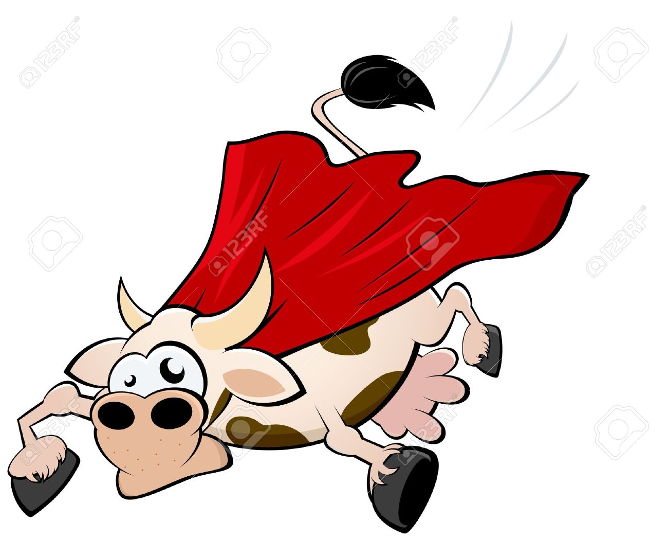 1300x1050 Cow Clipart Superhero