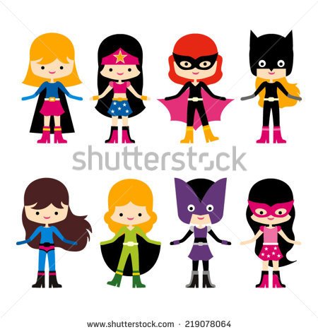450x470 Female Superhero Clipart 2215638