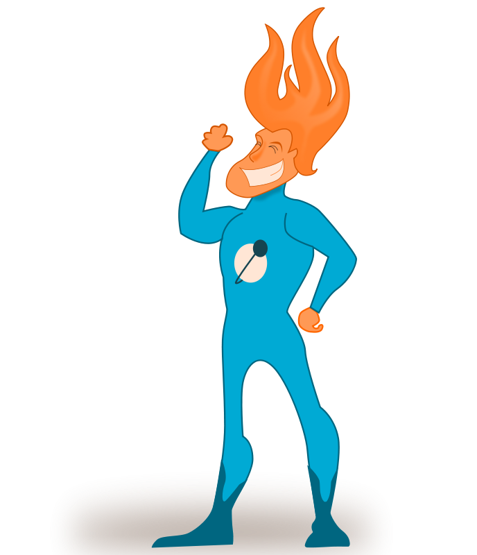 688x800 Superhero Clip Art