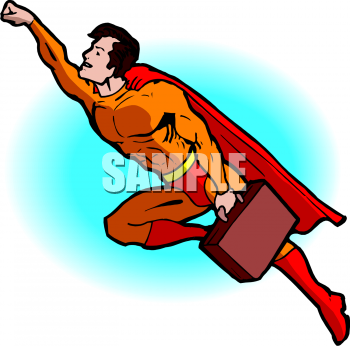 350x346 Superhero Clip Art