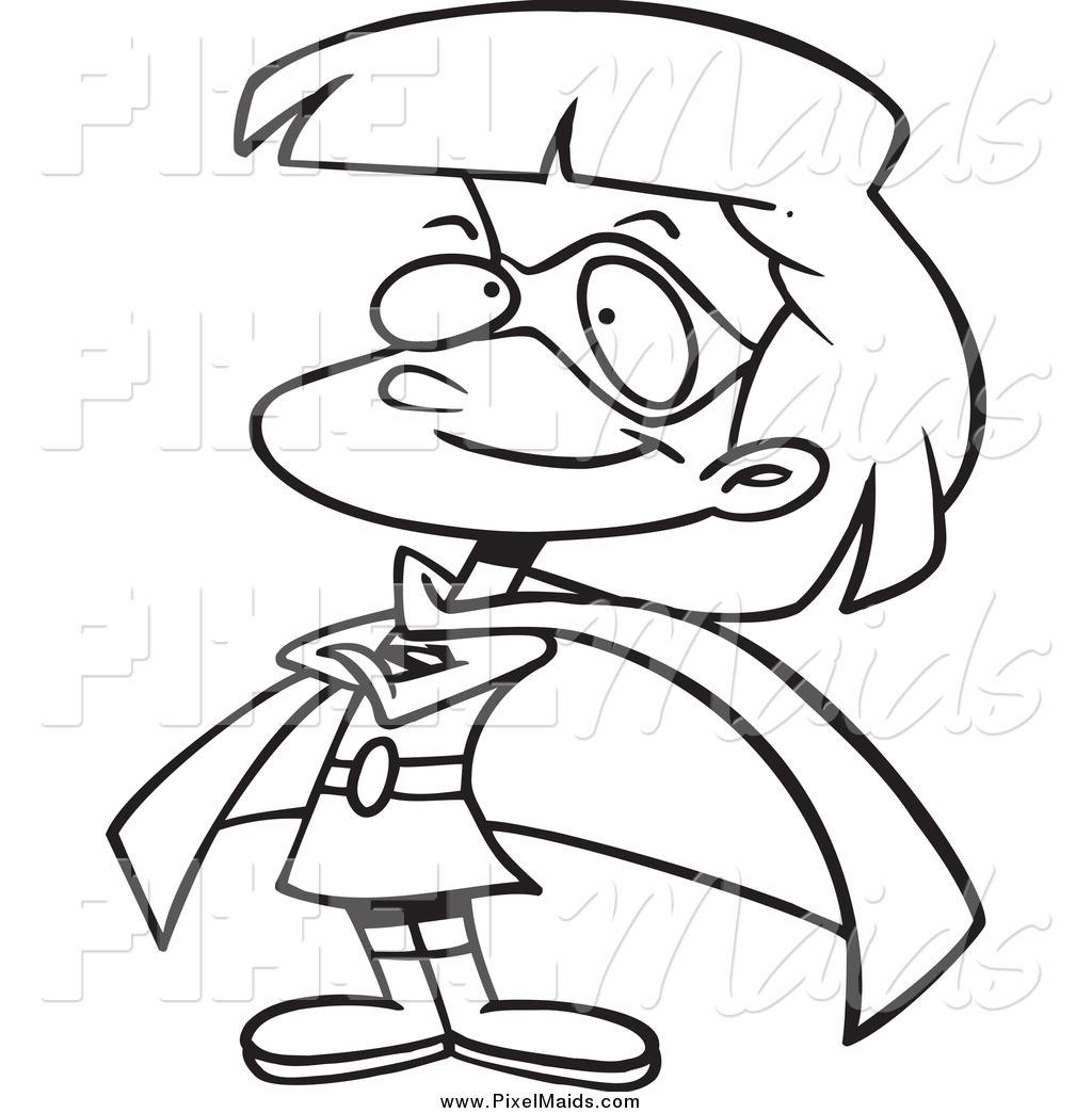 1024x1044 Supergirl Clipart Black And White