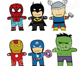 340x270 Superhero Clipart Etsy