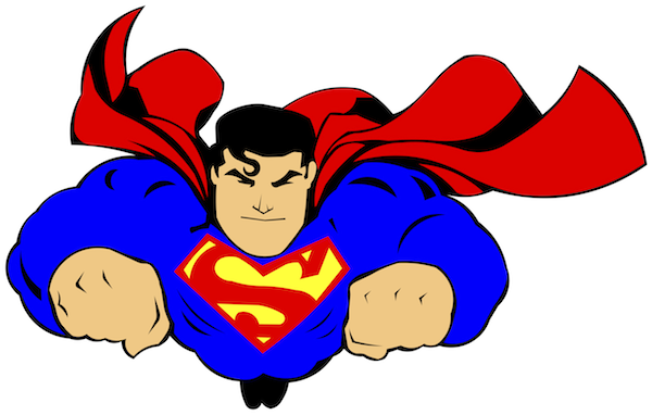 600x382 Superhero Clip Art