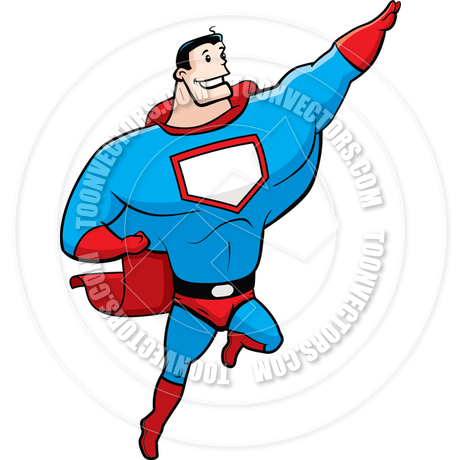 460x460 Superhero Flying By Cory Thoman Toon Vectors Eps
