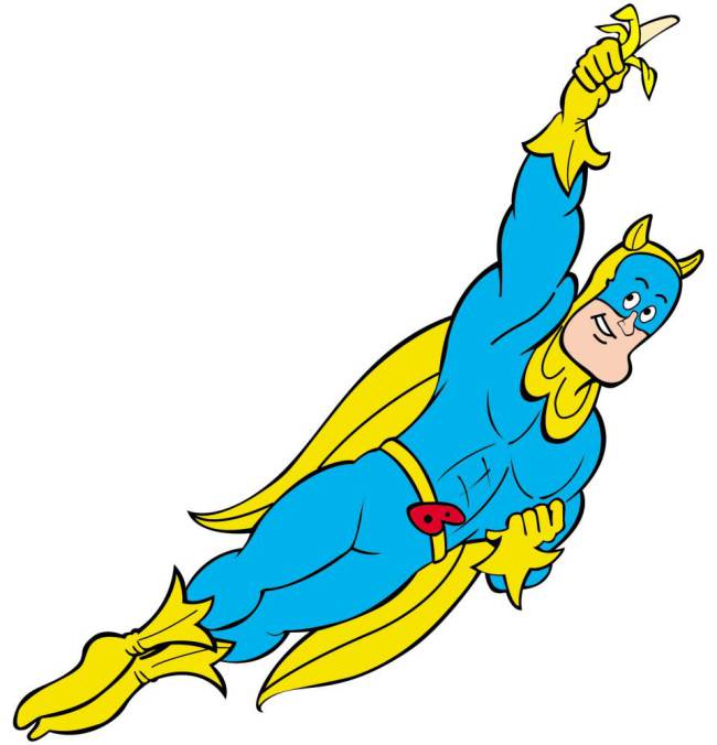 650x676 Banana Clipart Superhero