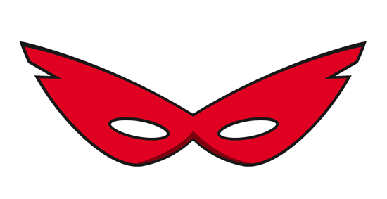 550x283 Superhero Mask Cliparts