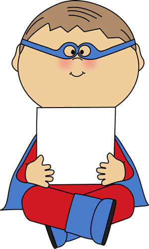 300x500 Boy Superhero Holding A Blank Sign Super Hero In Class