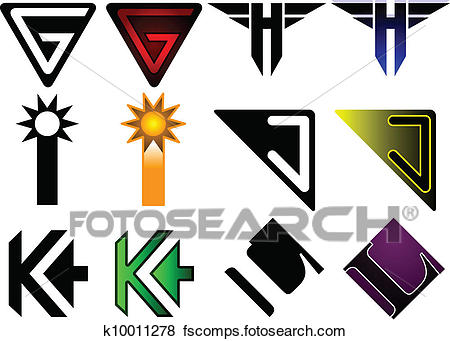 450x341 Clip Art Of Superhero Or Athletics Symbols G