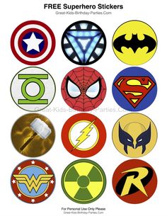 Superhero Logos Clipart | Free download on ClipArtMag