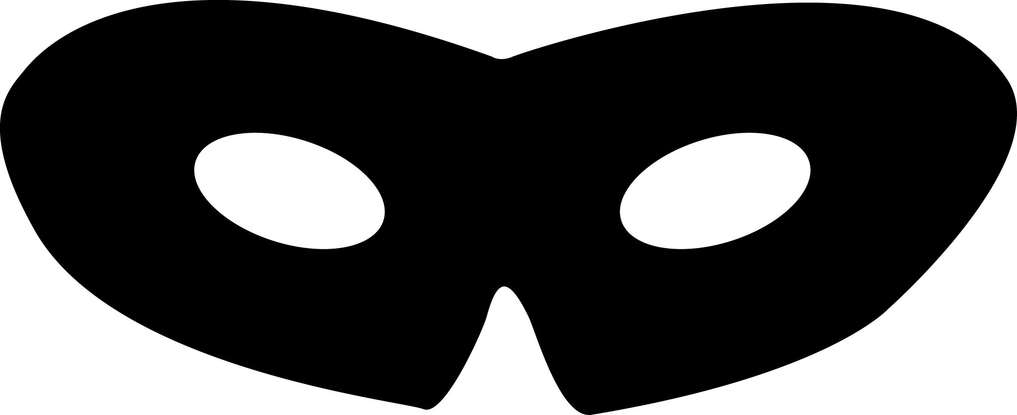 1997x816 Masks Clipart Simple