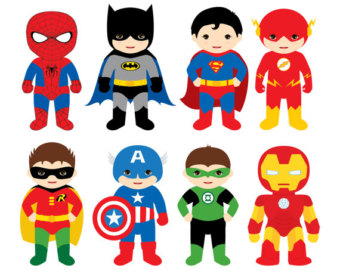 340x270 Superheroes Clipart