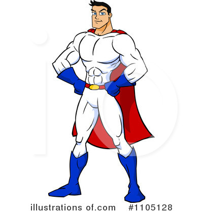 400x420 Cartoon Superheroes Clipart