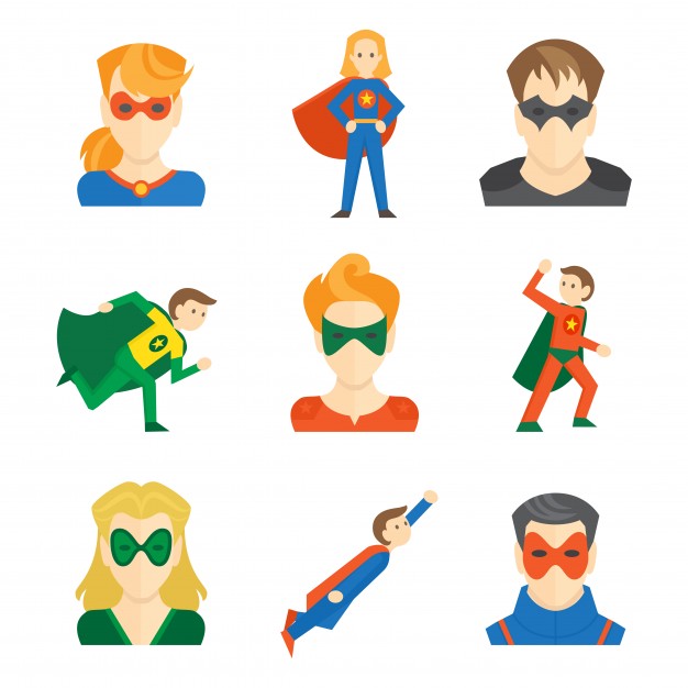626x626 Superhero Vector Illustration Vectors, Photos And Psd Files Free