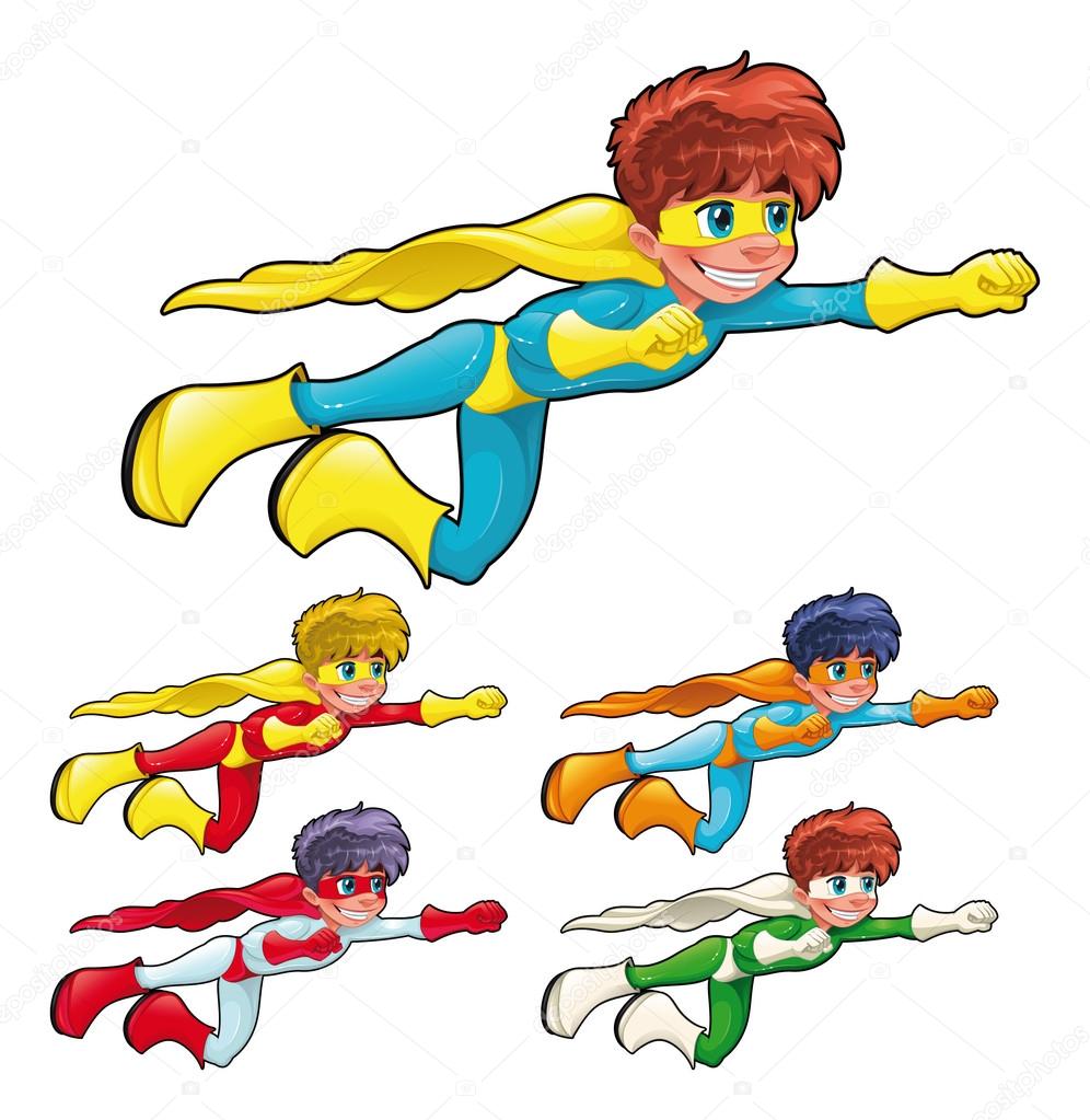 996x1023 Young Superheroes. Stock Vector Ddraw