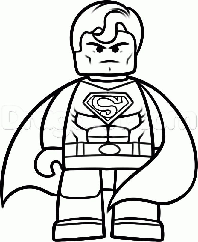 662x807 Drawn Superman Black And White