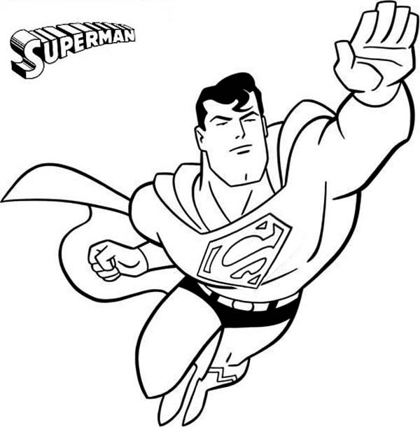 600x610 Fascinating Coloring Pages Superman 39 For Seasonal Colouring