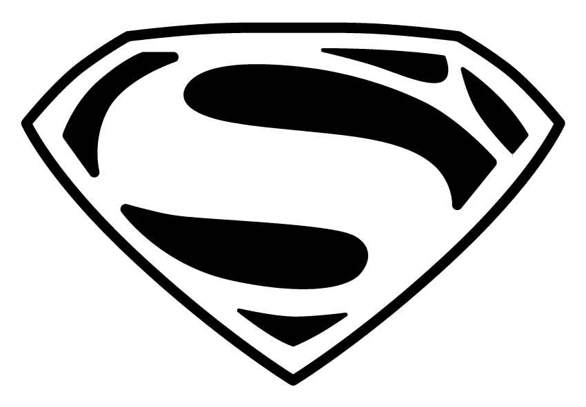 Superman Black And White | Free download on ClipArtMag