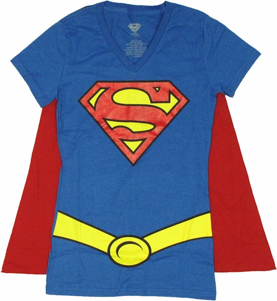 552x600 Supergirl Glitter Logo Cape Baby Tee
