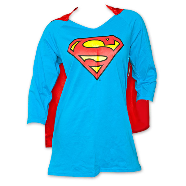 600x600 Supergirl Logo Dorm Shirt With Cape