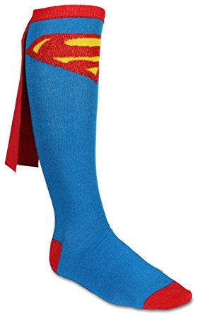 280x445 Junior's Superman Cape Knee High Socks